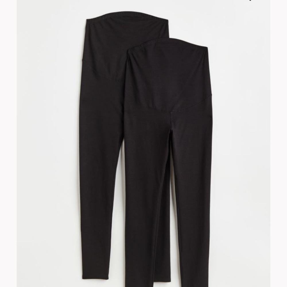 H&M Black High-Waisted Leggings